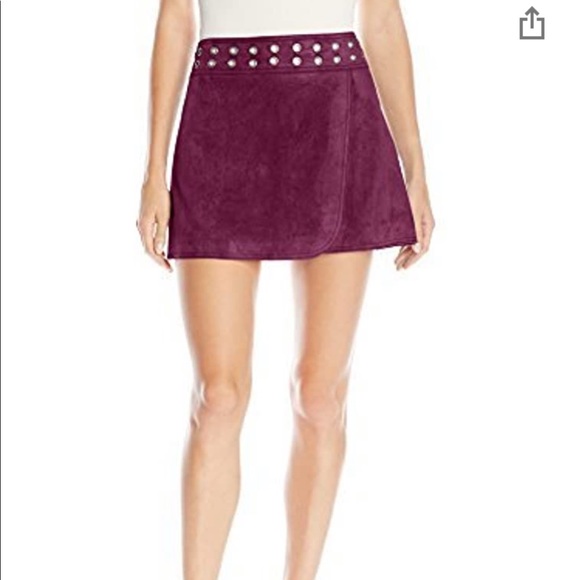 BCBGMaxazria vegan suede mini skirt xs - Picture 3 of 10